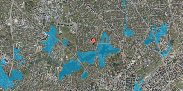 Oversvømmelsesrisiko fra vandløb på Tværmarksvej 22, 2860 Søborg