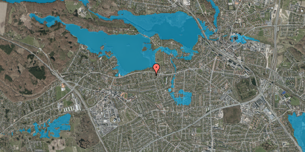 Oversvømmelsesrisiko fra vandløb på Ullasvej 9, 2880 Bagsværd