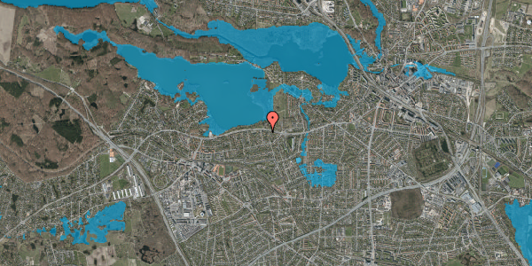 Oversvømmelsesrisiko fra vandløb på Ullasvej 17, 2880 Bagsværd