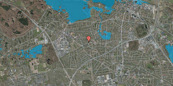 Oversvømmelsesrisiko fra vandløb på Ulvebjerg 2, 2880 Bagsværd