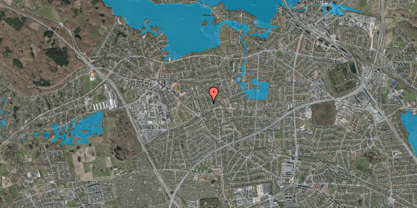 Oversvømmelsesrisiko fra vandløb på Ulvebjerg 8, 2880 Bagsværd