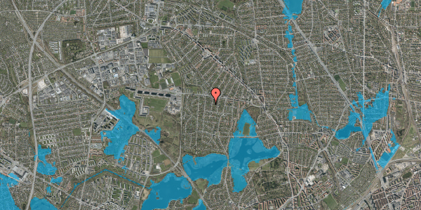 Oversvømmelsesrisiko fra vandløb på Uranienborg Alle 18, 2860 Søborg