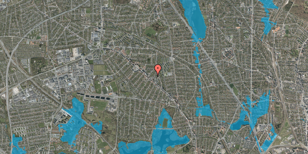 Oversvømmelsesrisiko fra vandløb på Vilhelm Bergsøes Alle 12, 2860 Søborg