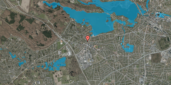 Oversvømmelsesrisiko fra vandløb på Østerhegn 1, 2880 Bagsværd