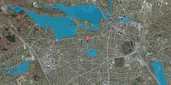 Oversvømmelsesrisiko fra vandløb på Østervang 23, 2800 Kongens Lyngby