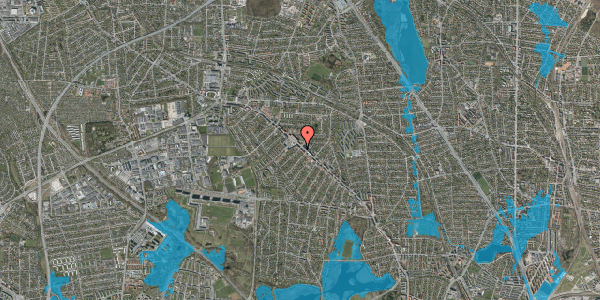 Oversvømmelsesrisiko fra vandløb på Aakjærs Alle 1, 1. tv, 2860 Søborg