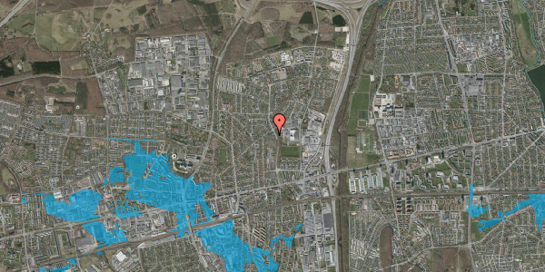 Oversvømmelsesrisiko fra vandløb på Byparkvej 87, 1. 210, 2600 Glostrup