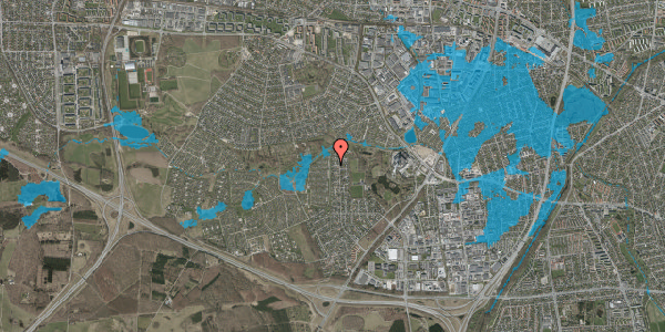 Oversvømmelsesrisiko fra vandløb på Ejbydalsvej 227, 2600 Glostrup