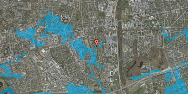 Oversvømmelsesrisiko fra vandløb på Enighedsvej 34, 2600 Glostrup