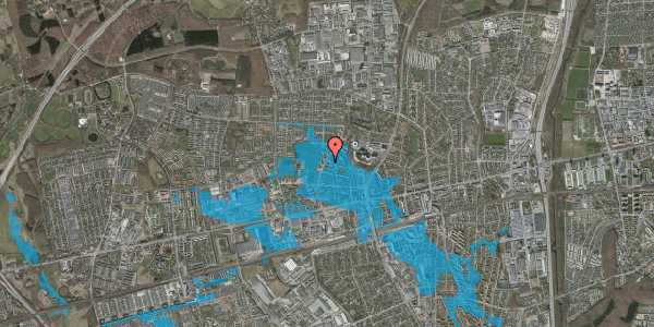 Oversvømmelsesrisiko fra vandløb på Leddet 15, 1. th, 2600 Glostrup