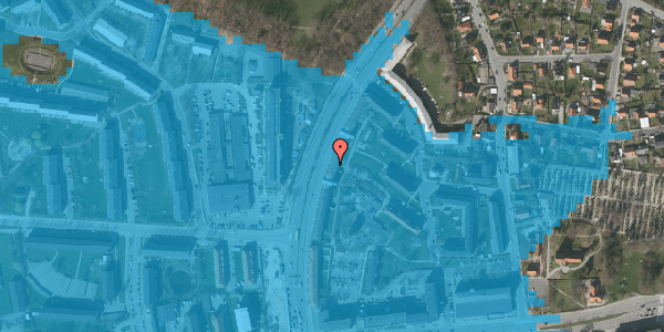 Oversvømmelsesrisiko fra vandløb på Nordre Ringvej 22B, 1. tv, 2600 Glostrup