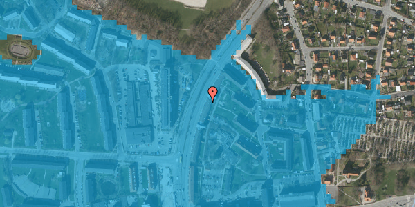 Oversvømmelsesrisiko fra vandløb på Nordre Ringvej 28A, 2. th, 2600 Glostrup