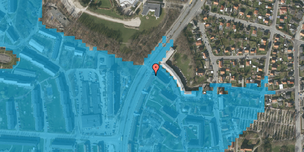 Oversvømmelsesrisiko fra vandløb på Nordre Ringvej 34, st. th, 2600 Glostrup