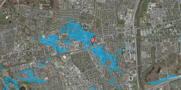 Oversvømmelsesrisiko fra vandløb på Sydvestvej 43C, 2600 Glostrup