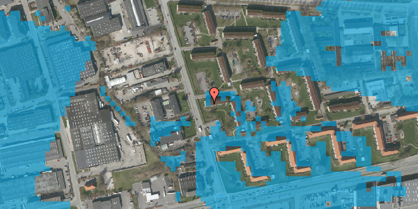 Oversvømmelsesrisiko fra vandløb på Vestergårdsvej 78, 2. tv, 2600 Glostrup