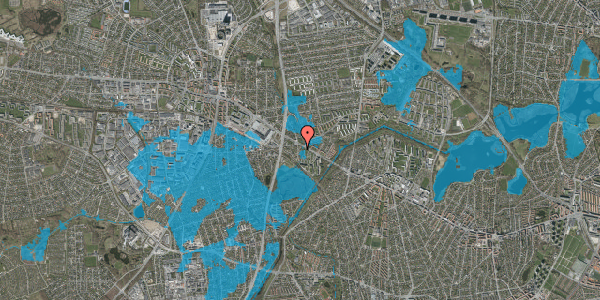 Oversvømmelsesrisiko fra vandløb på Menuetvej 3, 2730 Herlev
