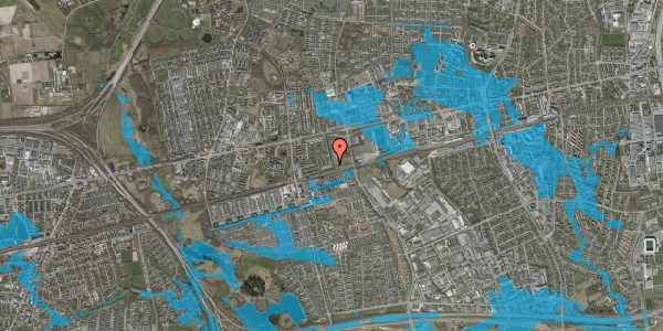 Oversvømmelsesrisiko fra vandløb på Blokland 56, 2. th, 2620 Albertslund