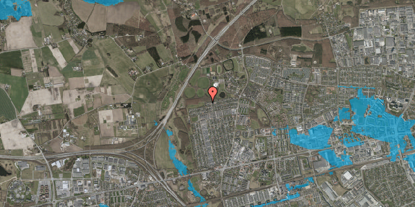 Oversvømmelsesrisiko fra vandløb på Flintager 55, 2620 Albertslund