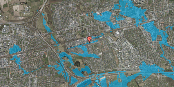 Oversvømmelsesrisiko fra vandløb på Kanalens Kvt 26, 2. tv, 2620 Albertslund