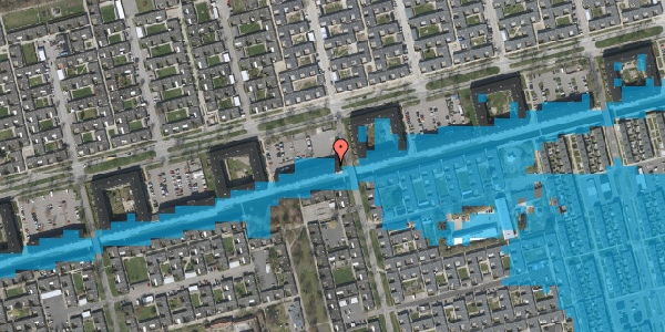 Oversvømmelsesrisiko fra vandløb på Kanalens Kvt 128, st. , 2620 Albertslund