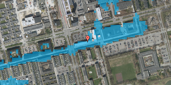 Oversvømmelsesrisiko fra vandløb på Kanalgaden 4, 2. tv, 2620 Albertslund