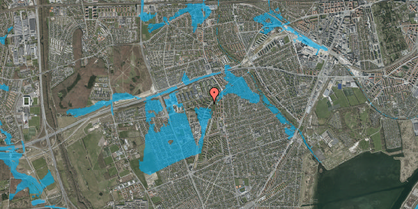 Oversvømmelsesrisiko fra vandløb på Arnold Nielsens Boulevard 12, st. tv, 2650 Hvidovre