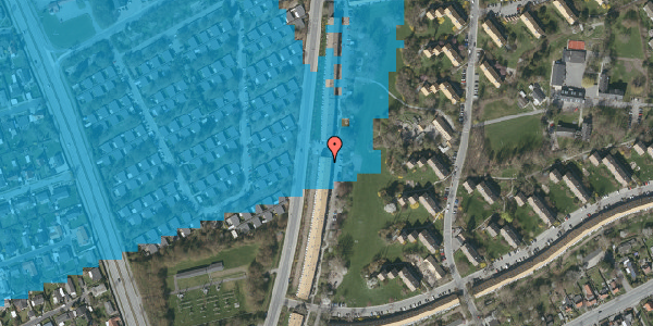 Oversvømmelsesrisiko fra vandløb på Arnold Nielsens Boulevard 131, 1. tv, 2650 Hvidovre