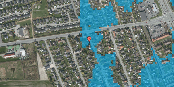 Oversvømmelsesrisiko fra vandløb på Avedøregårdsvej 4, 2650 Hvidovre