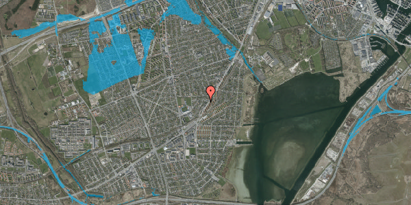 Oversvømmelsesrisiko fra vandløb på Dansborg Alle 3D, 2650 Hvidovre
