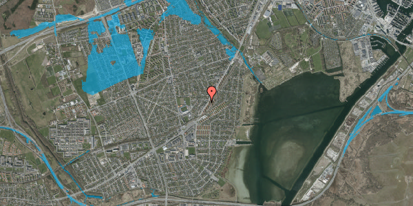 Oversvømmelsesrisiko fra vandløb på Dansborg Alle 3, 1. 3, 2650 Hvidovre