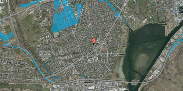 Oversvømmelsesrisiko fra vandløb på Hectors Alle 1, 2650 Hvidovre