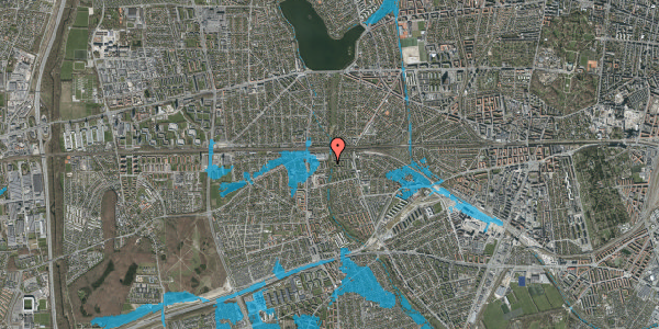 Oversvømmelsesrisiko fra vandløb på Holmelundsvej 53, 2. th, 2650 Hvidovre