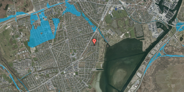 Oversvømmelsesrisiko fra vandløb på I C Lembrechts Alle 15, 2650 Hvidovre