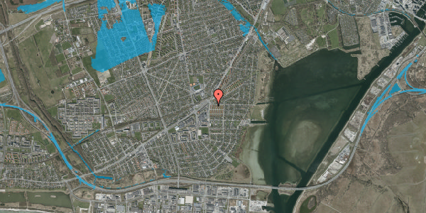 Oversvømmelsesrisiko fra vandløb på Lodsvej 8, 1. th, 2650 Hvidovre
