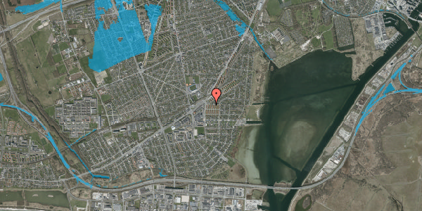 Oversvømmelsesrisiko fra vandløb på Lodsvej 10, 1. tv, 2650 Hvidovre
