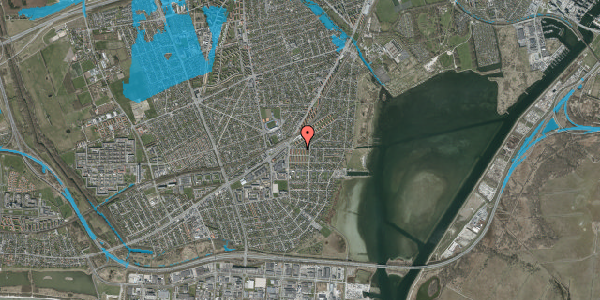 Oversvømmelsesrisiko fra vandløb på Lodsvej 14, 1. th, 2650 Hvidovre