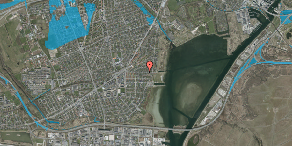 Oversvømmelsesrisiko fra vandløb på Lodsvej 54A, 2650 Hvidovre