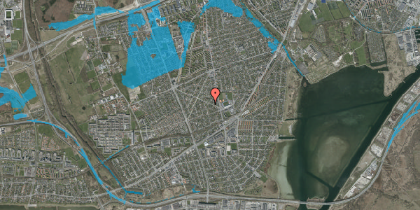 Oversvømmelsesrisiko fra vandløb på Menelaos Boulevard 15, 2650 Hvidovre