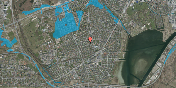 Oversvømmelsesrisiko fra vandløb på Menelaos Boulevard 18, 2650 Hvidovre