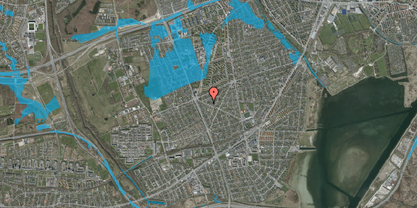 Oversvømmelsesrisiko fra vandløb på Menelaos Boulevard 50, 2650 Hvidovre