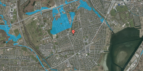 Oversvømmelsesrisiko fra vandløb på Menelaos Boulevard 58, 2650 Hvidovre
