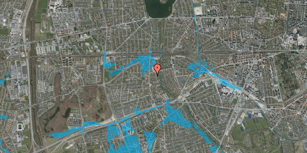 Oversvømmelsesrisiko fra vandløb på N Bonavents Alle 7, 2650 Hvidovre