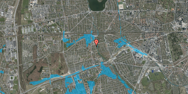 Oversvømmelsesrisiko fra vandløb på N Bonavents Alle 9, 2650 Hvidovre