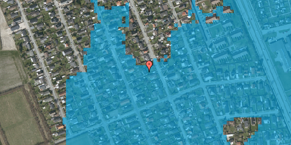 Oversvømmelsesrisiko fra vandløb på Nordlundsvej 32, 2650 Hvidovre