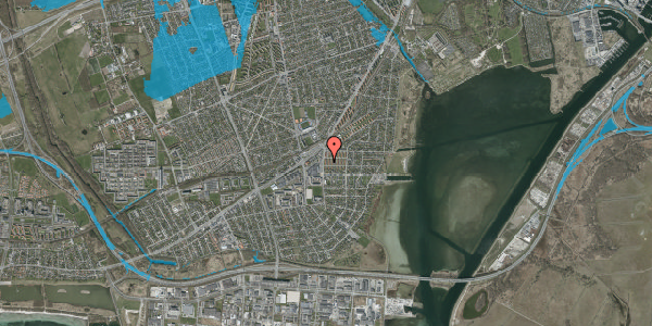 Oversvømmelsesrisiko fra vandløb på Stentoftevej 3, st. tv, 2650 Hvidovre