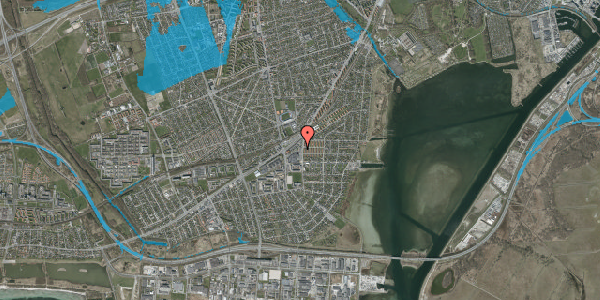 Oversvømmelsesrisiko fra vandløb på Strandmarksvej 8, 2. th, 2650 Hvidovre