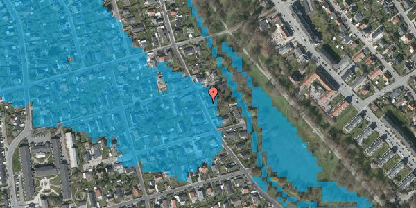 Oversvømmelsesrisiko fra vandløb på Sydkærsvej 68, 2650 Hvidovre