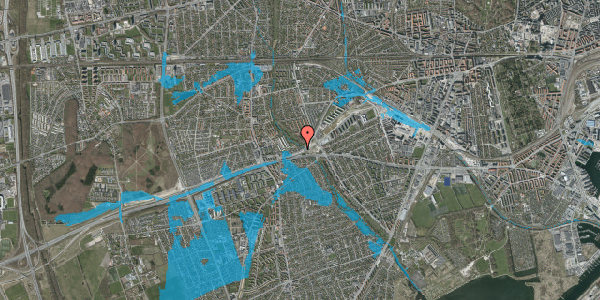 Oversvømmelsesrisiko fra vandløb på Vigerslev Alle 362A, 2650 Hvidovre