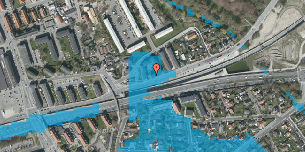 Oversvømmelsesrisiko fra vandløb på Vigerslev Alle 378A, 2. tv, 2650 Hvidovre