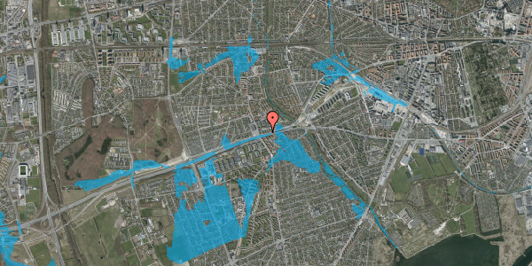 Oversvømmelsesrisiko fra vandløb på Vigerslev Alle 392A, 2. th, 2650 Hvidovre